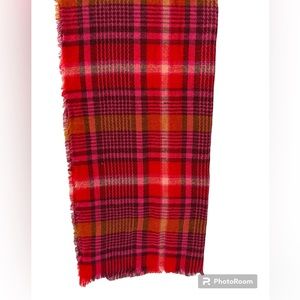 New-With-Tags Old Navy Oversized Red/Purple ‎ Plaid Scarf